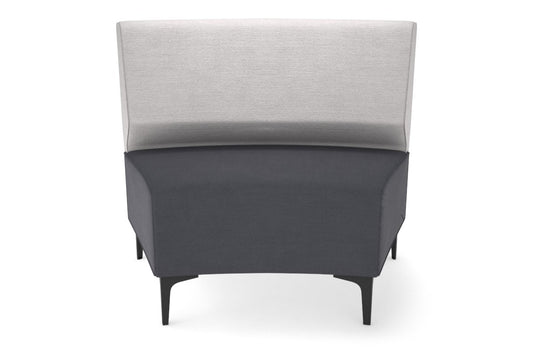 Mondo Round Big Back Lounge [Round Big Back] Jasonl black leg light grey 