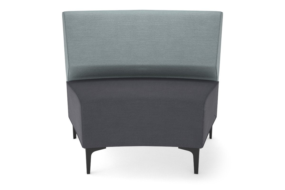 Mondo Round Big Back Lounge [Round Big Back] Jasonl black leg light blue 