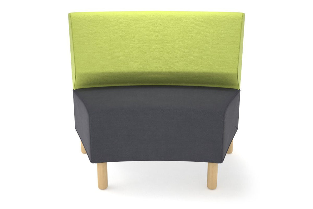 Mondo Round Big Back Lounge [Round Big Back]-wooden leg light green  