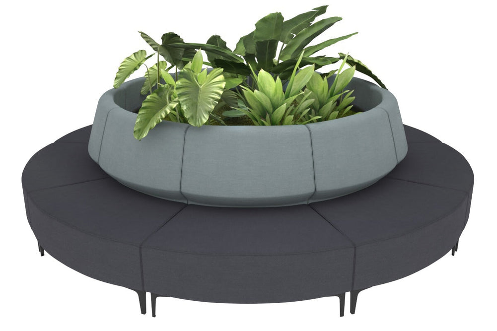 Mondo Round-black light blue 