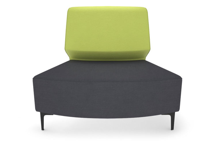 Mondo Round Small Back Lounge [Round Small Back] Jasonl black leg light green 