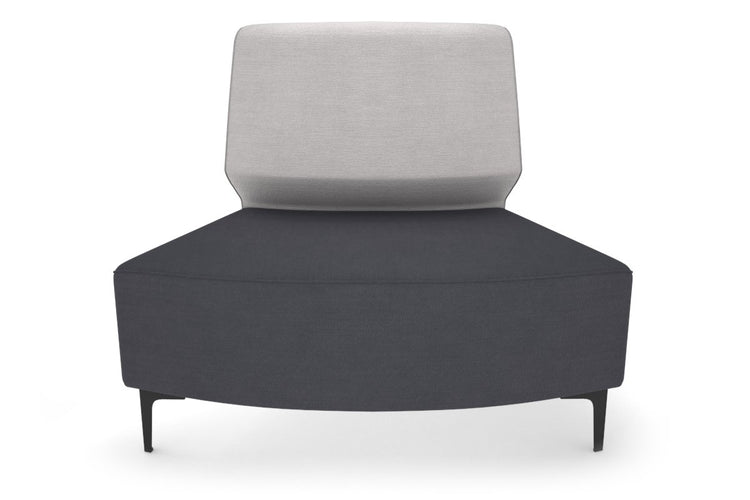 Mondo Round Small Back Lounge [Round Small Back] Jasonl black leg light grey 