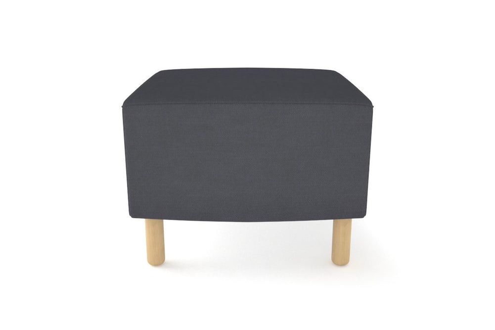 Mondo Square Lounge [Square]-wooden leg dark grey  