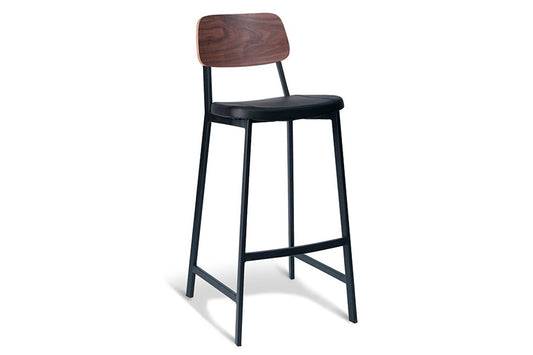 MS Hospitality Croydon Bar Stool - Synthetic Leather MS Hospitality walnut 