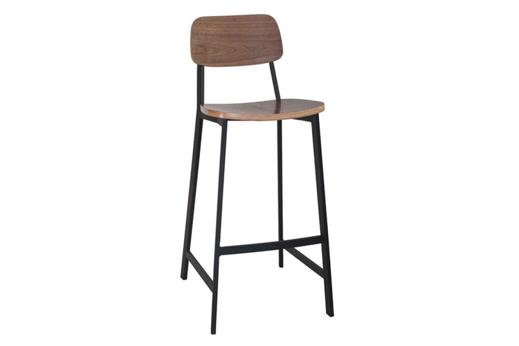 MS Hospitality Croydon Bar Stool - Veneer MS Hospitality walnut 