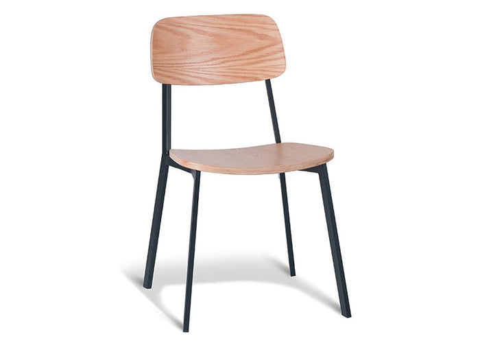 MS Hospitality Croydon Side Chair with Veneer Seat MS Hospitality natural oak back/veneer seat 