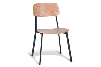  - MS Hospitality Croydon Side Chair with Veneer Seat - 1
