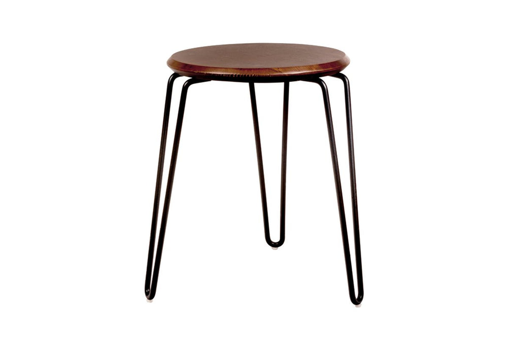 MS Hospitality Manor Low Stool-walnut  