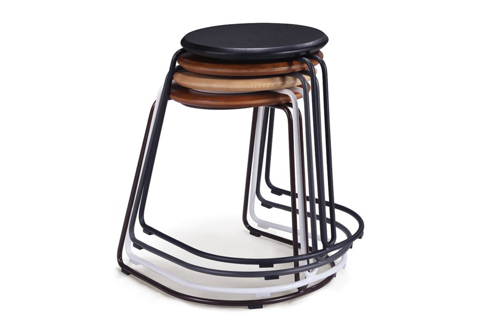 MS Hospitality Martha Low Stool-walnut  
