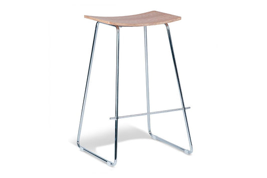 MS Hospitality Pronto Bar Stool MS Hospitality chrome/natural seat 