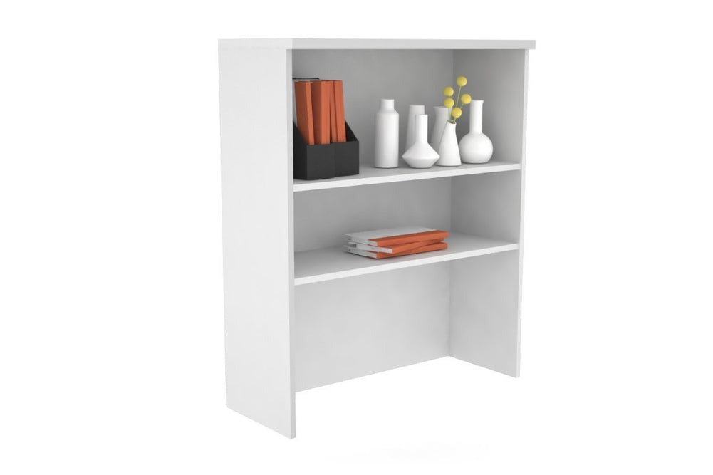 Open Hutch with Shelves [800W x 1120H x 350D]-White white 