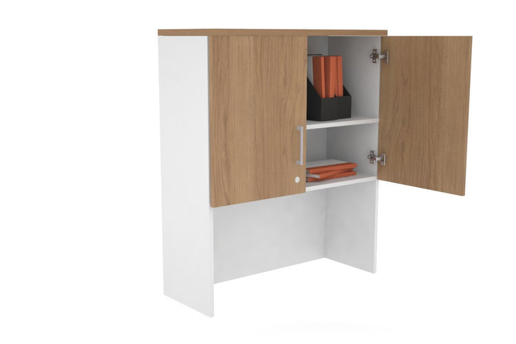 Open Hutch with Shelves with Small Doors [800W x 1120H x 350D] Jasonl 