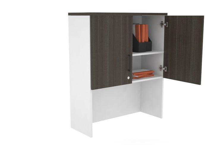 Open Hutch with Shelves with Small Doors [800W x 1120H x 350D] Jasonl 