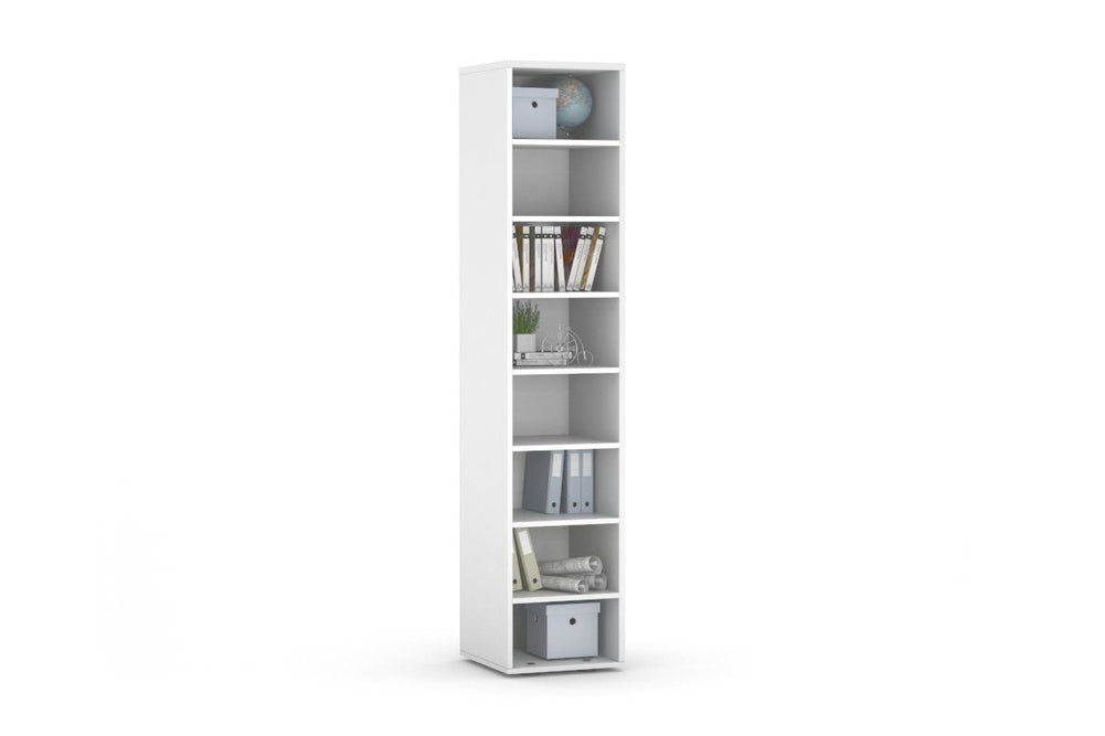 Open Pigeon Hole Storage Unit 4 Tier 1 Across-white  