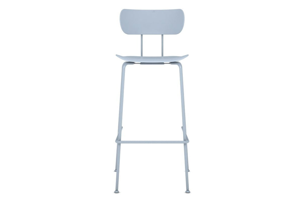 Pedigree Plastic Counter Stool - 760mm Seat Height-blue  