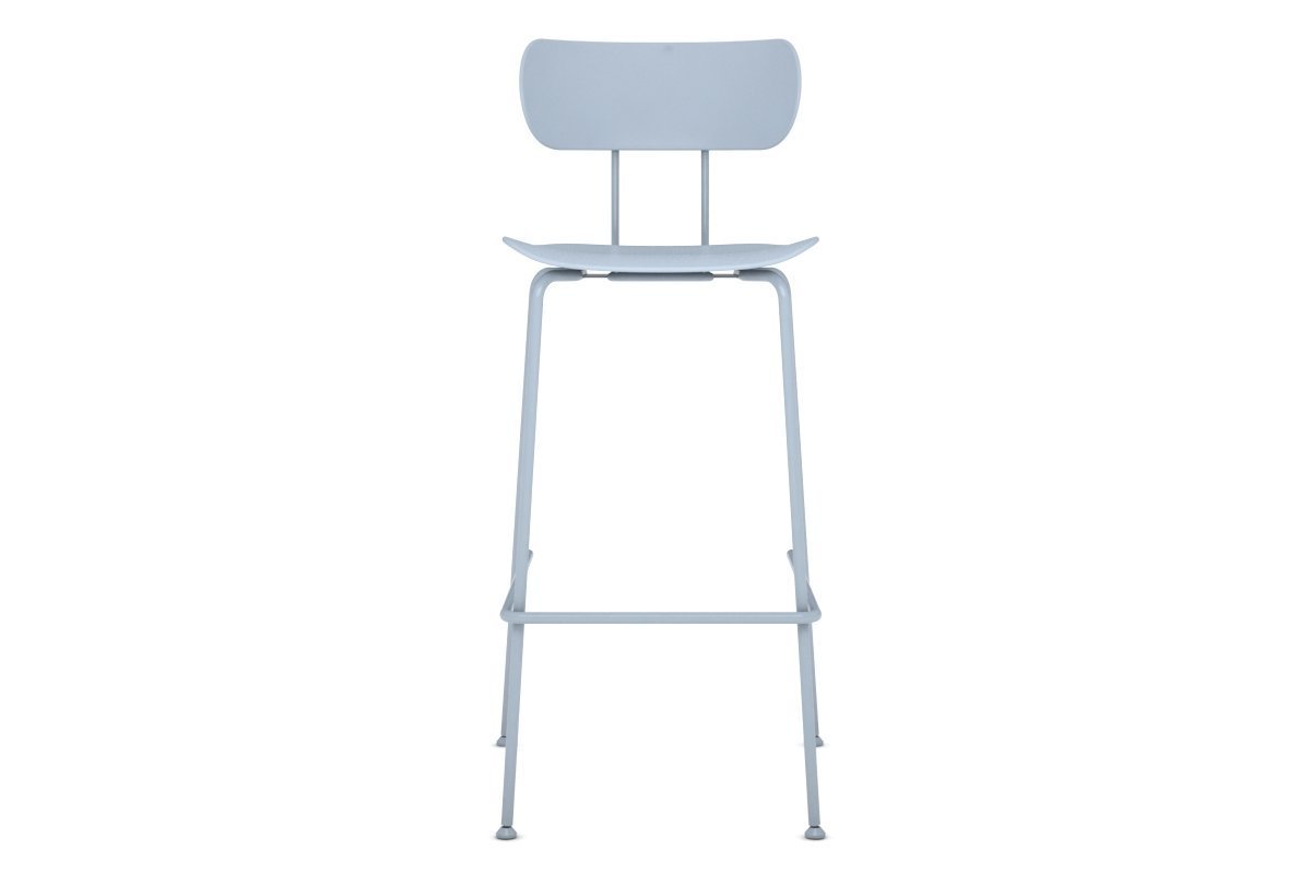 Pedigree Counter Stool for Kitchen, Reception and Office Spaces Jasonl blue 