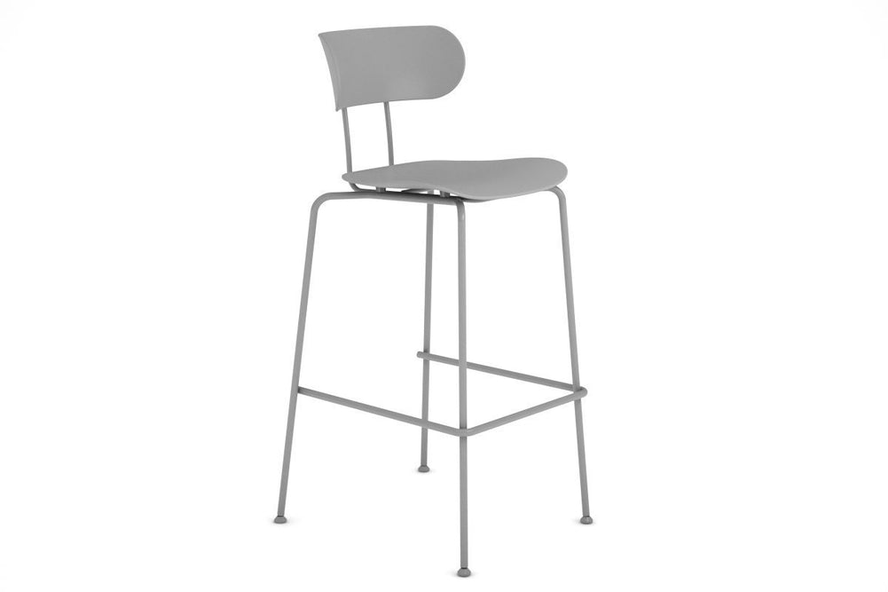 Pedigree Plastic Counter Stool - 760mm Seat Height-blue  