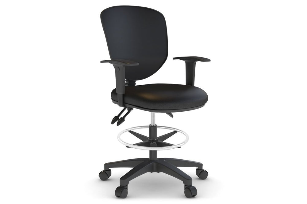Plover Ergonomic Task Chair-black height adjustable  