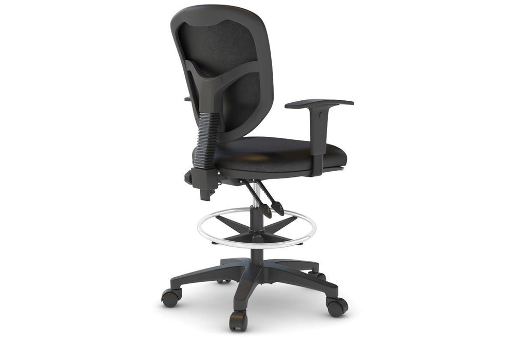 Plover Ergonomic Task Chair-black height adjustable  