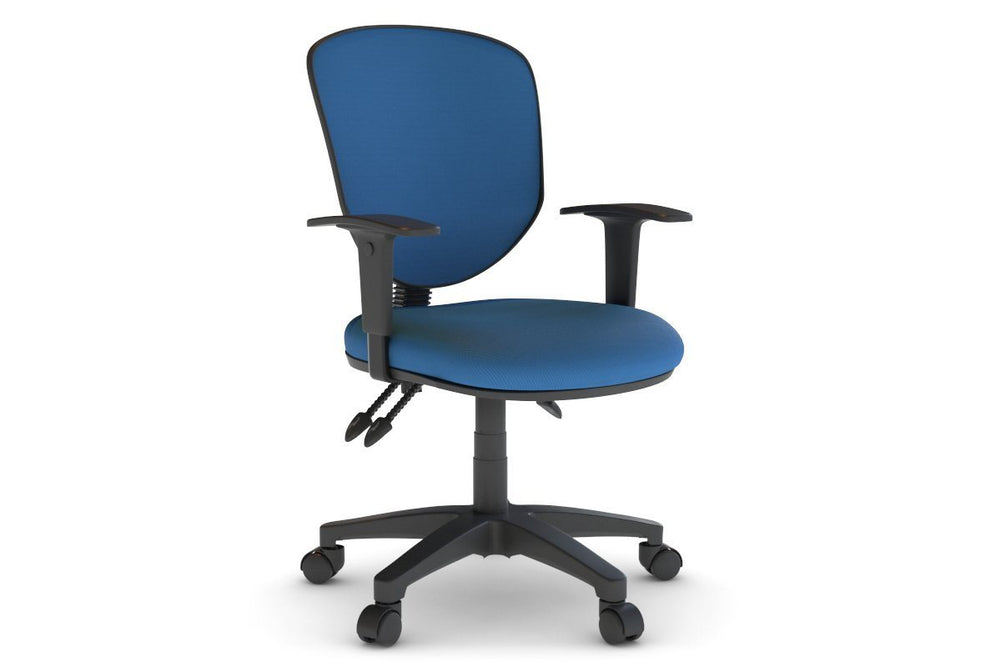 Plover Ergonomic Chair - Fabric Back-blue black height adjustable 