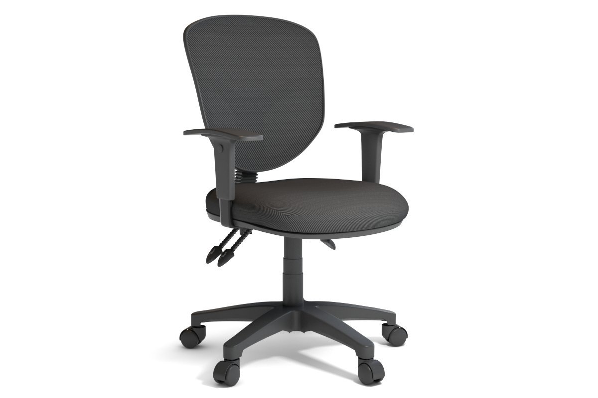 Plover Ergonomic Chair - Fabric Back Jasonl grey black height adjustable 