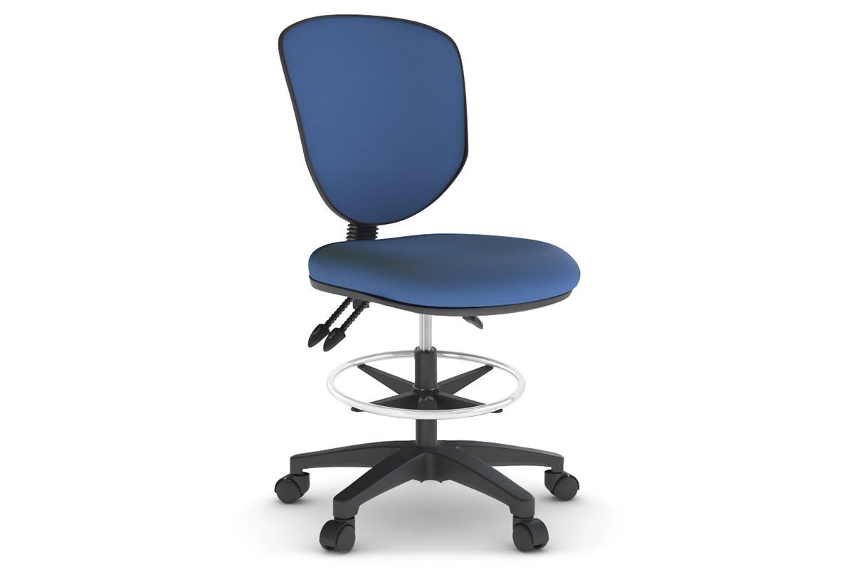 Plover Ergonomic Fabric Drafting Chair Jasonl blue none 