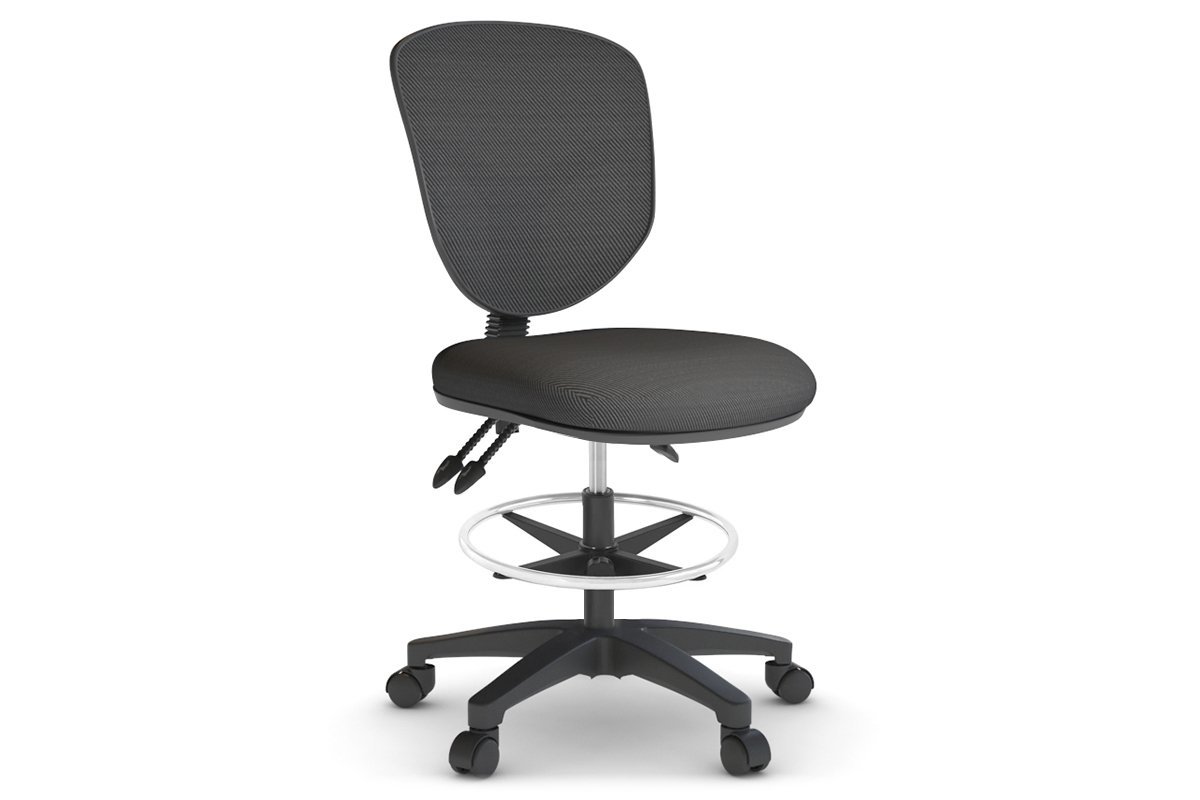 Plover Ergonomic Fabric Drafting Chair Jasonl grey none 