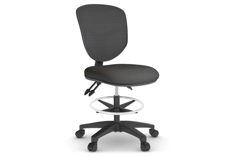 Plover Ergonomic Fabric Drafting Chair Jasonl grey none 