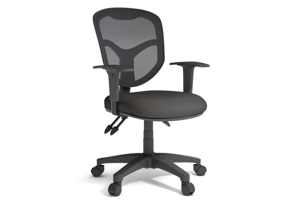 Plover Ergonomic Office Chair - Mesh Back-grey black height adjustable 