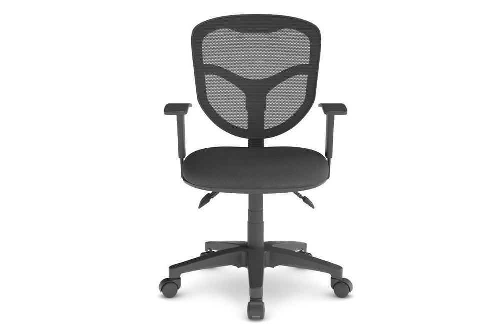Plover Ergonomic Office Chair - Mesh Back-grey black height adjustable 