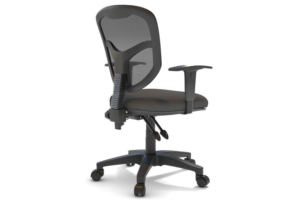 Plover Ergonomic Office Chair - Mesh Back-grey black height adjustable 