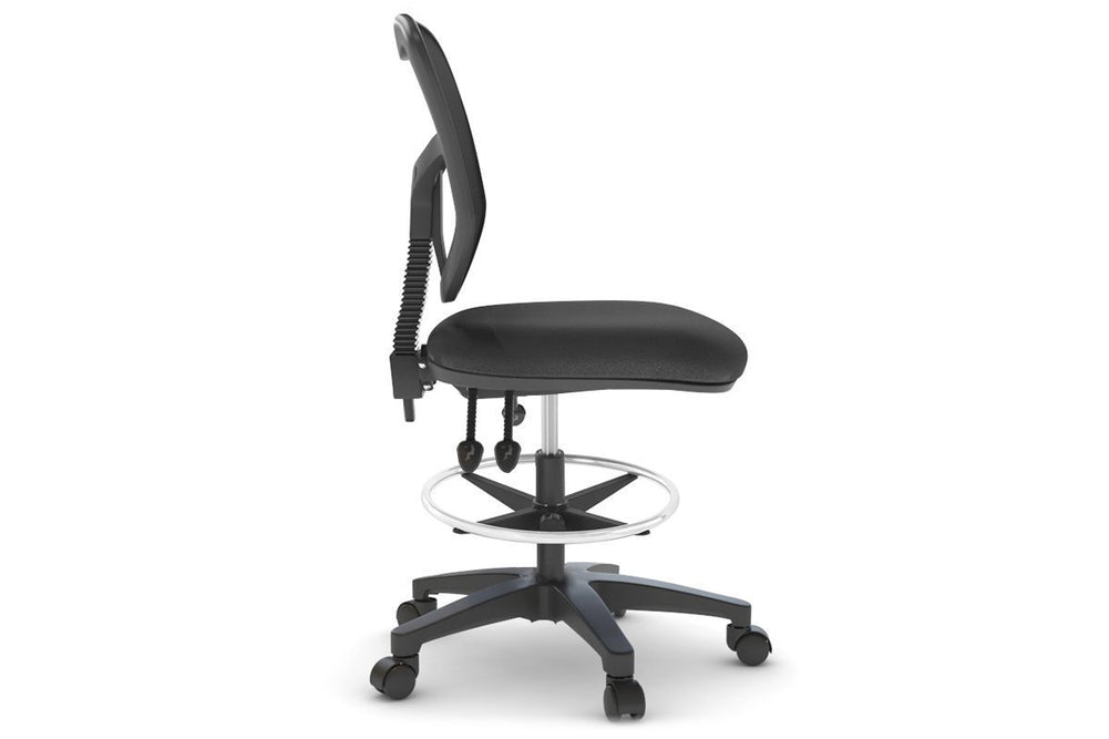 Plover Ergonomic Drafting Chair-grey black height adjustable 