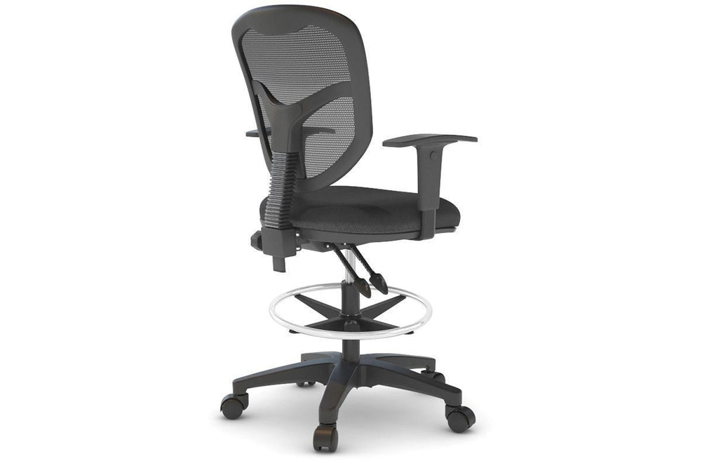 Plover Ergonomic Drafting Chair-grey black height adjustable 