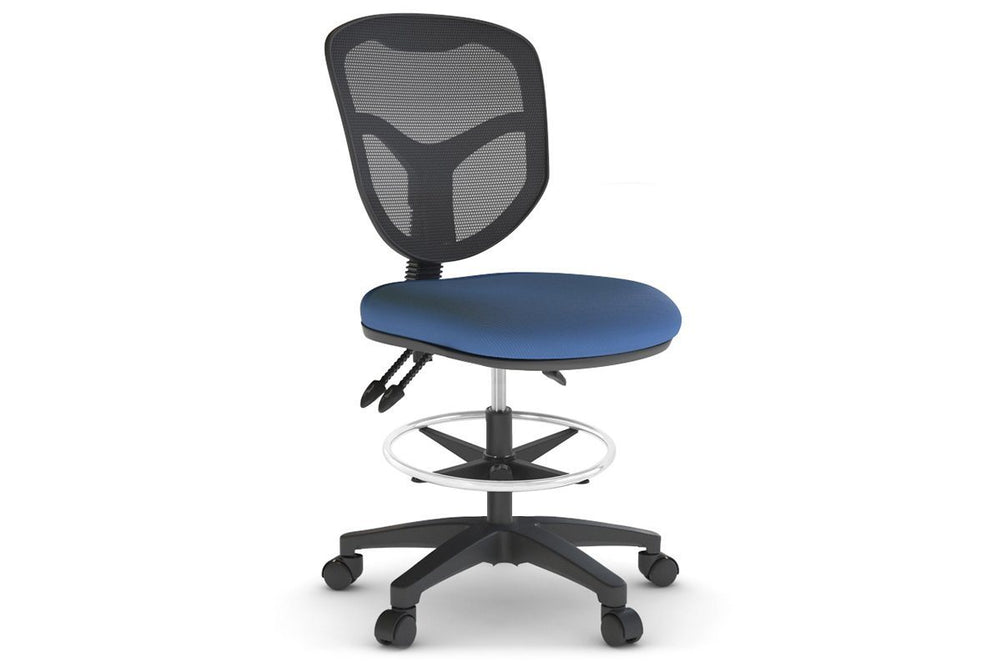 Plover Ergonomic Drafting Chair-blue none 