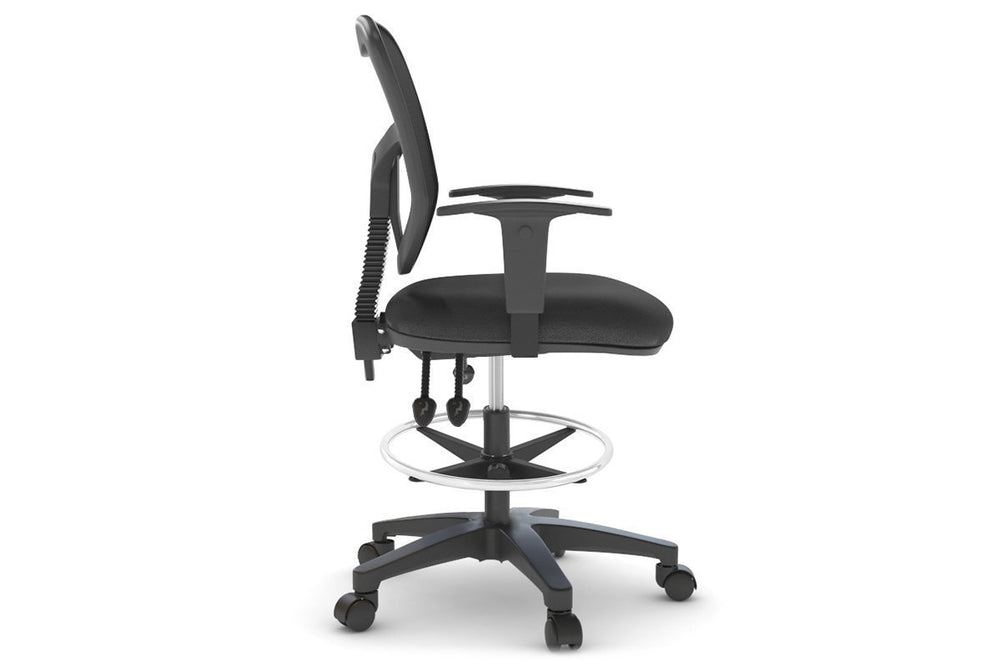 Plover Ergonomic Drafting Chair-grey black height adjustable 
