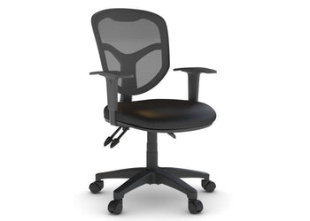 Plover Ergonomic Mesh Back Synthetic Leather Seat Jasonl black height adjustable 