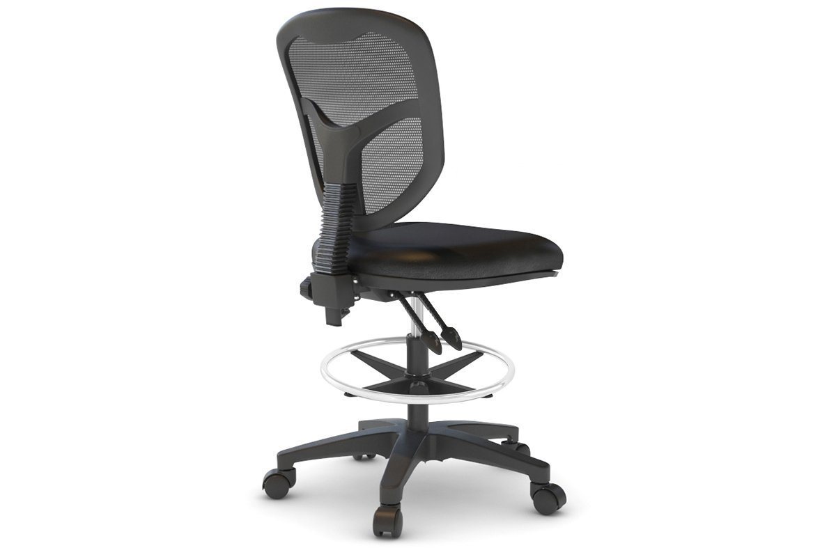 Plover Ergonomic Drafting Chair - Synthetic Leather Seat Jasonl 