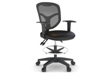  - Plover Ergonomic Drafting Chair - Synthetic Leather Seat - 1