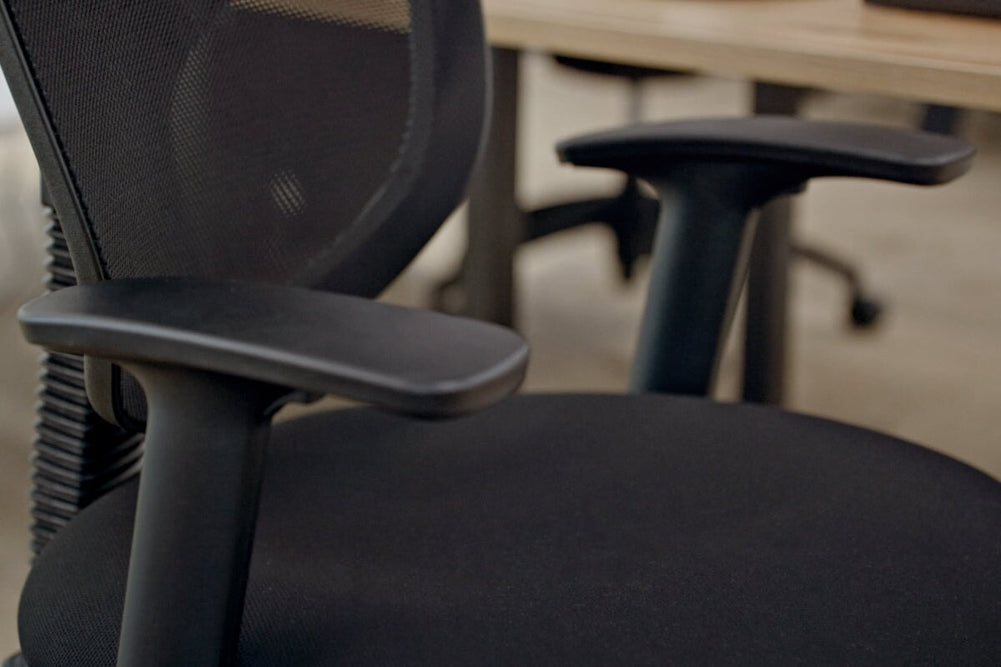 Plover Ergonomic Office Chair - Mesh Back-grey black height adjustable 