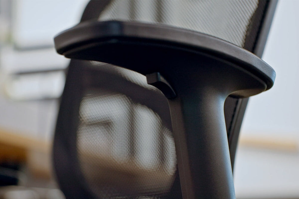 Plover Ergonomic Office Chair - Mesh Back-grey black height adjustable 