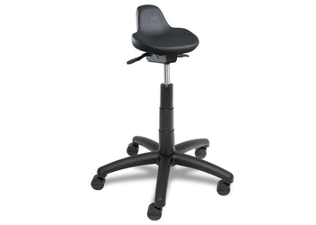 Polypropylene Lip Seat Lab Stool Black Polystool Jasonl black 