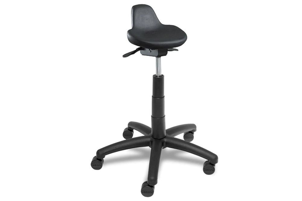 Polypropylene Lip Seat Lab Stool Black Polystool-black  