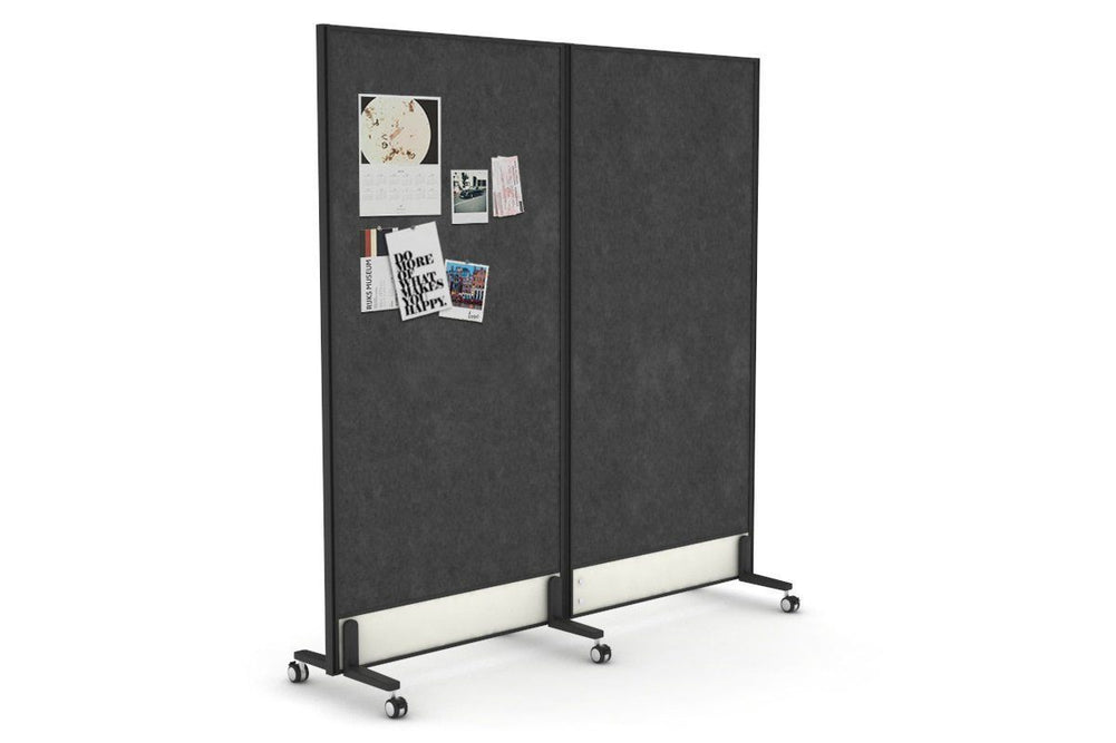 Productify Activity Based Partition Screen - Double Sided Acoustic Felt Board [1800H x 1800W]-castors  