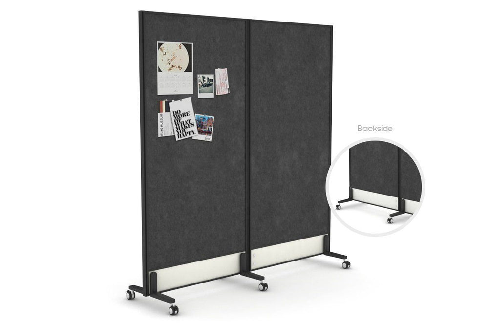 Productify Activity Based Partition Screen - Double Sided Acoustic Felt Board [1800H x 1800W]-castors  