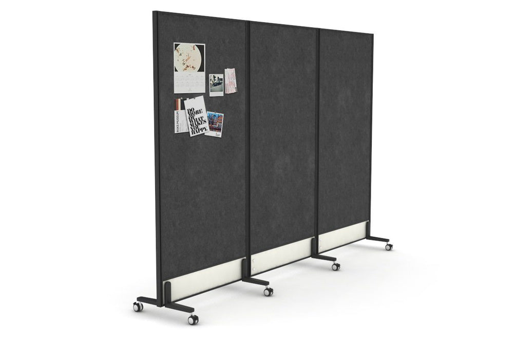Productify Activity Based Partition Screen - Double Sided Acoustic Felt Board [1800H x 2700W]-castors  
