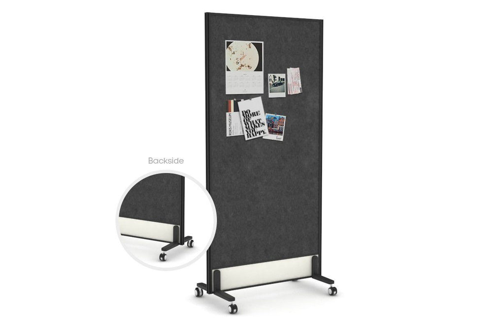 Productify Activity Based Partition Screen - Double Sided Acoustic Felt Board [1800H x 900W]-castors  