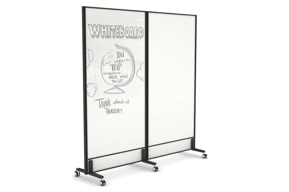Productify Activity Based Partition Screen - Whiteboard/ Acoustic Felt Board [1800H x 1800W]-castors  