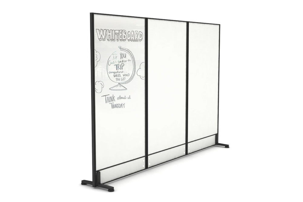 Productify Activity Based Partition Screen - Whiteboard/ Acoustic Felt Board [1800H x 2700W]-castors  