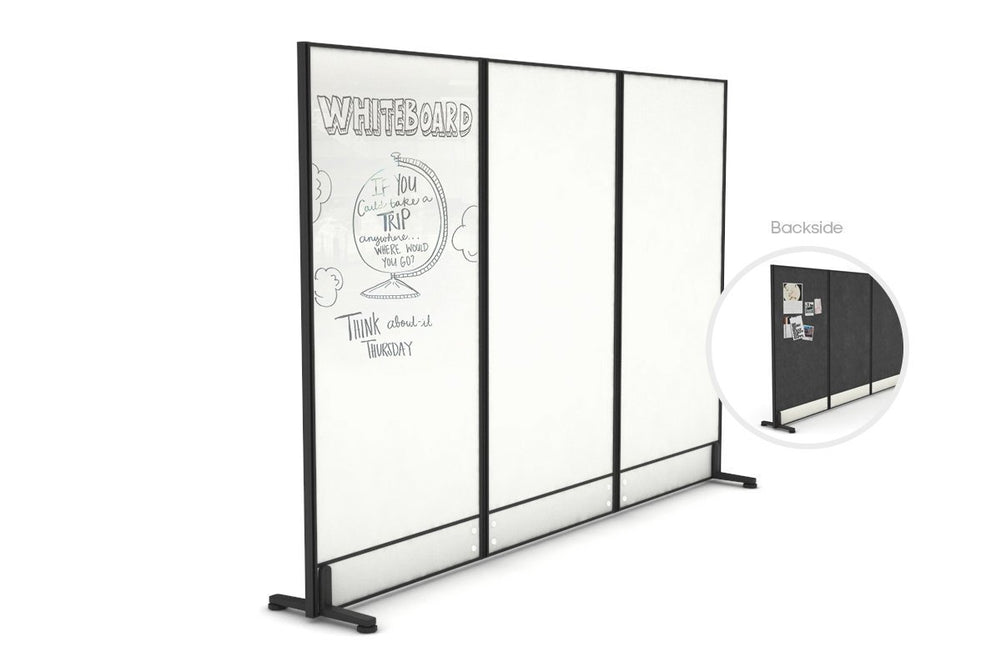 Productify Activity Based Partition Screen - Whiteboard/ Acoustic Felt Board [1800H x 2700W]-fixed  