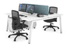 Quadro 2 Person Office Workstation [1600L x 800W with Cable Scallop] - Thumbnail 6 